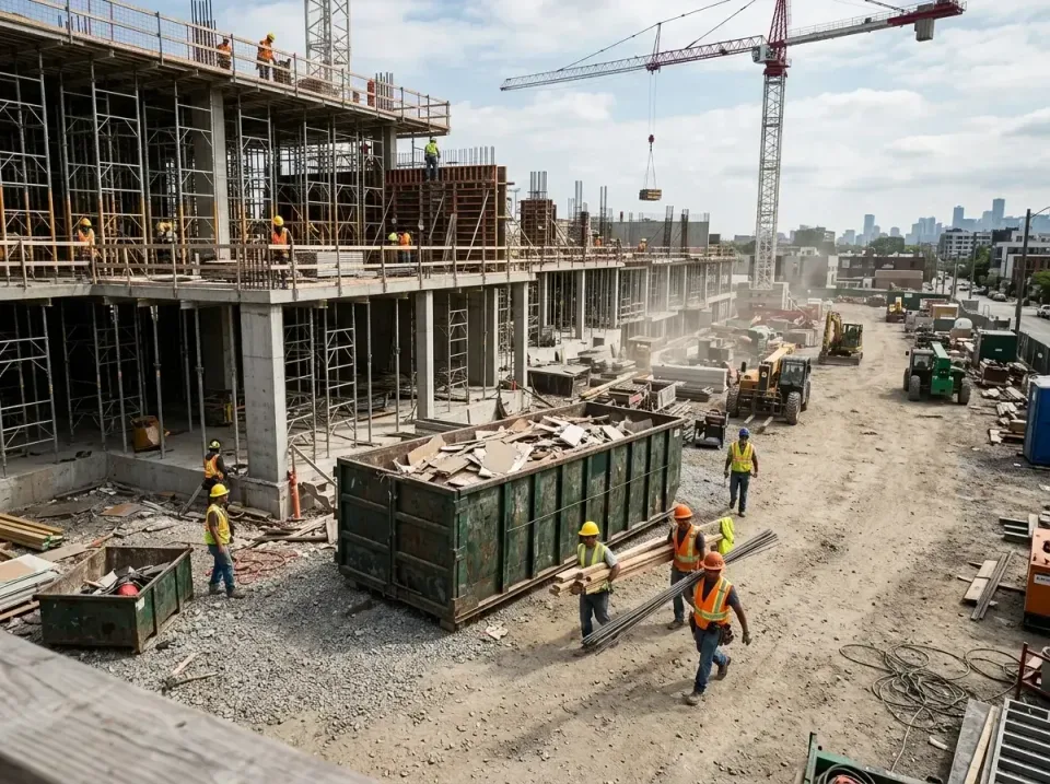 commercial-construction-site-w-002 — frequently asked questions, Low Cost Construction Dumpster Rental in North Branch, MN